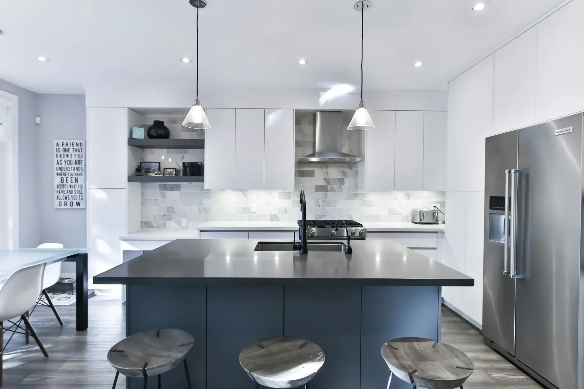 Modern kitchen extension adding value to a Norfolk property by Young's Construction